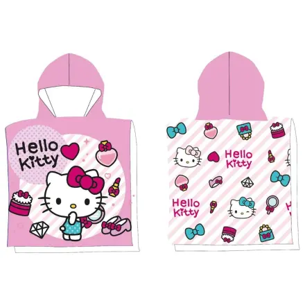 Hello Kitty Fashion Poncho Ręcznik Kąpielowy Plażowy 50x100 cm zdjęcie produktu
