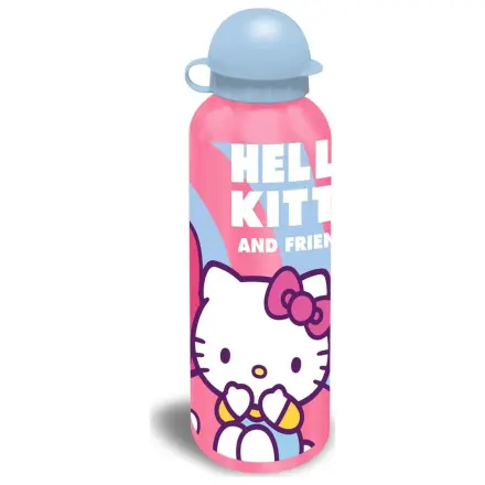 Butelka na wodę aluminiowa Hello Kitty Friends Cute z zakrętką do picia, 500 ml zdjęcie produktu