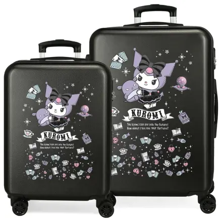 Hello Kitty Kuromi Fortune Telling ABS 2-częściowy zestaw walizek na kółkach 55/65cm zdjęcie produktu