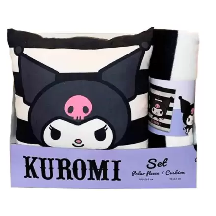 Zestaw polarowy koc i poduszka Hello Kitty Kuromi zdjęcie produktu