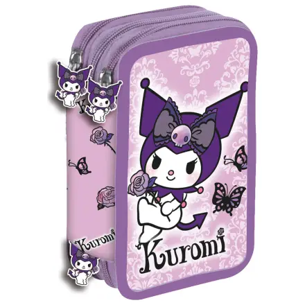 Hello Kitty Kuromi Fioletowe potrójne piórnik zdjęcie produktu