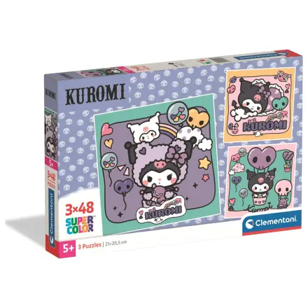 Hello Kitty Kuromi puzzle 3x48szt. zdjęcie produktu