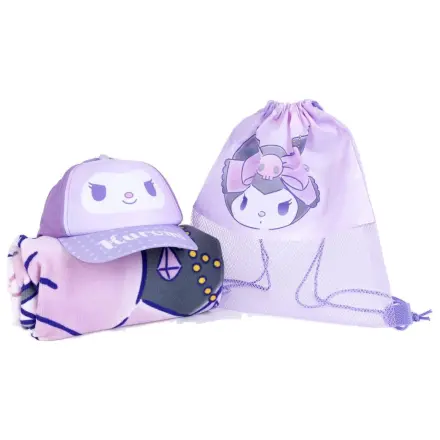 Zestaw Hello Kitty Kuromi ręcznik, torba i czapka zdjęcie produktu