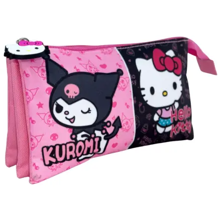 Hello Kitty & Kuromi potrójny piórnik zdjęcie produktu