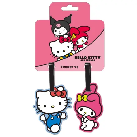 Hello Kitty & My Melody Zestaw zawieszek bagażowych (2 szt.) zdjęcie produktu