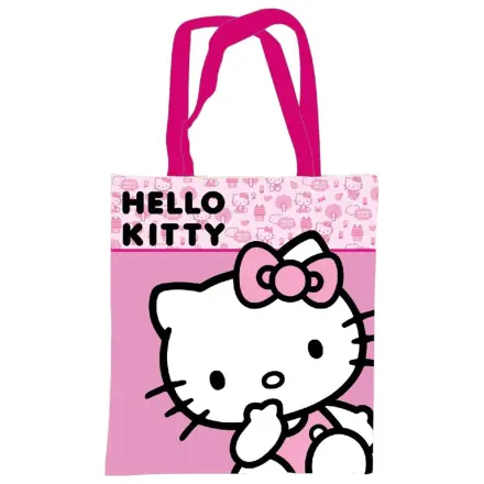 Hello Kitty Różowa Płócienna Torba Na Zakupy, Torba typu Tote 44 cm zdjęcie produktu