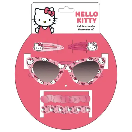 Hello Kitty Słodkie Okulary Przeciwsłoneczne i Zestaw Akcesoriów do Włosów zdjęcie produktu