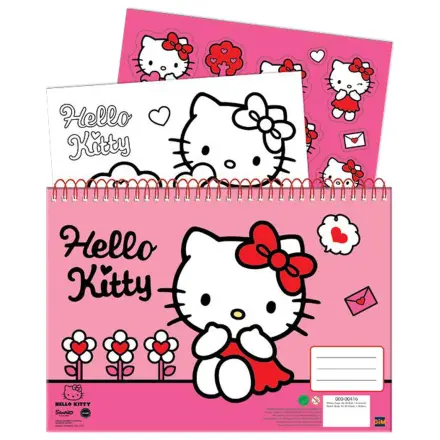 Hello Kitty Sweetheart A4 Spiralny Szkicownik 40 Arkuszy z Naklejkami zdjęcie produktu