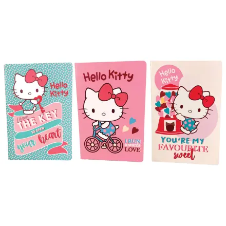Hello Kitty Sweetheart Zestaw 3 zeszytów A5 zdjęcie produktu
