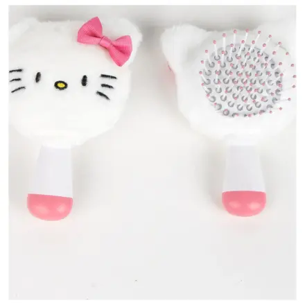 Hello Kitty White mini pluszowa szczotka do włosów, grzebień 13 cm zdjęcie produktu