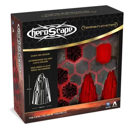 Heroscape Rozszerzenie Terenu Lawowe Pola Valhalli Wersja Angielska zdjęcie produktu