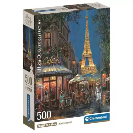 Puzzle High Quality Night at the Eiffel Cafe 500 elementów zdjęcie produktu