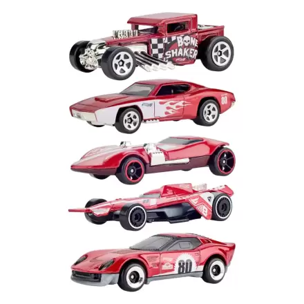 Hot Wheels Diecast Vehicle 5-Pack 1/64 80th Anniversary - 5 sztuk pojazdów odlewanych zdjęcie produktu