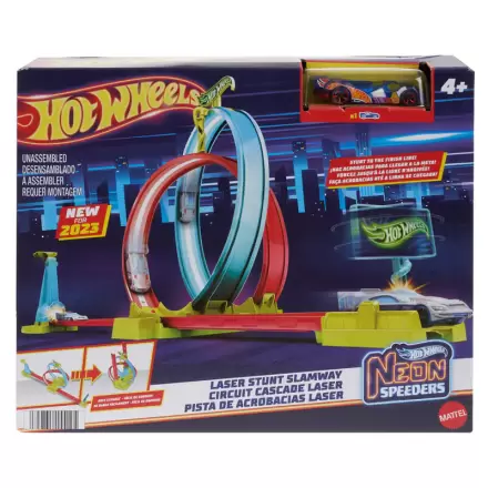 Hot Wheels Neon Speeders Tor Kaskaderski Laser Stunt Slamway zdjęcie produktu