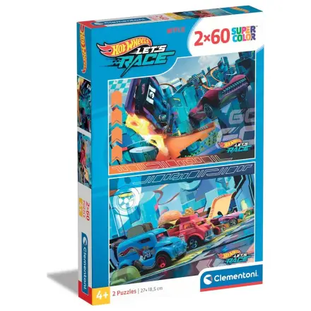 Puzzle Hot Wheels 2x60 elementów zdjęcie produktu