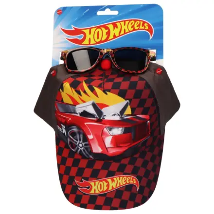 Zestaw wyścigowych okularów przeciwsłonecznych i czapeczki z daszkiem Hot Wheels zdjęcie produktu