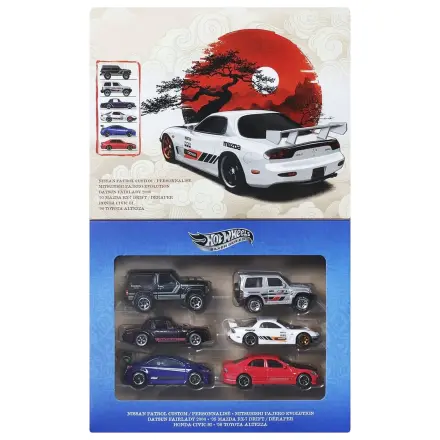 Hot Wheels Silver Series Die-Cast Pojazd 6-Pak 1/64 Streets of Japan zdjęcie produktu