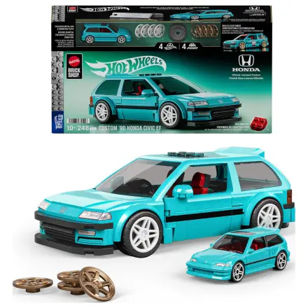 Hot Wheels Speed Series Mattel Brick Shop Zestaw Konstrukcyjny 1/32 Custom ’90 Honda Civic EF zdjęcie produktu