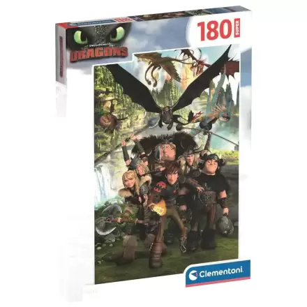 Jak wytresować smoka super puzzle 180 elementów zdjęcie produktu