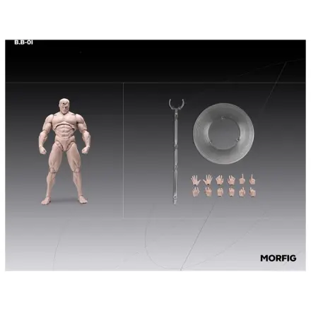 Inart Figurka akcji 1/12 Puste Męskie Ciało Cieliste 17 cm zdjęcie produktu
