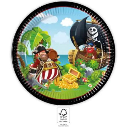 Island Pirates, Pirate Papierowe Talerzyki 8 sztuk 23 cm FSC zdjęcie produktu
