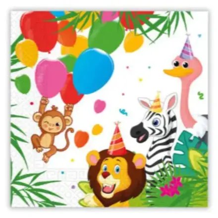 Jungle Balloons, Jungle Serwetki 20 sztuk 33x33 cm FSC zdjęcie produktu