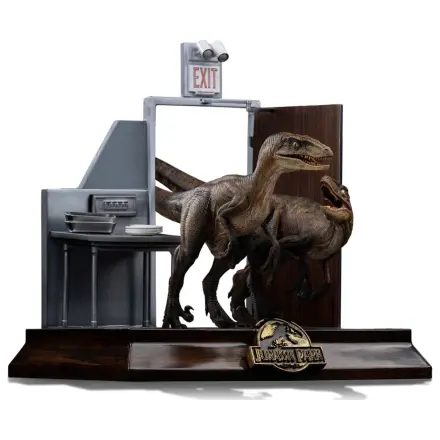 Jurassic Park Art Scale Statua 1/10 Raptors at the Kitchen's Door 28 cm zdjęcie produktu