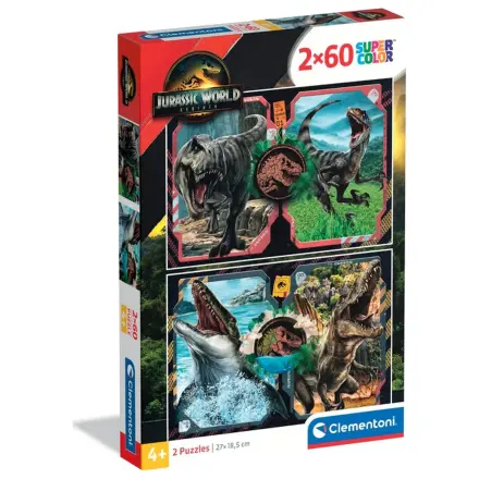 Jurassic World Danger Zone 2x60 sztuk puzzle zdjęcie produktu