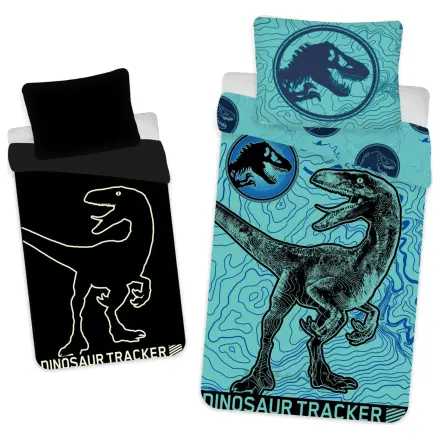 Jurassic World Dinosaur Tracker Poświata w Ciemności Poszwa na kołdrę zdjęcie produktu