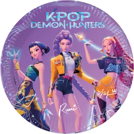 K-POP Demon Hunters Party Papelowy Talerz Zestaw zdjęcie produktu