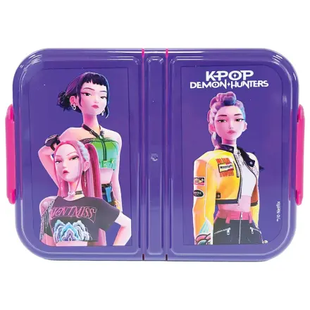 K-pop Demon Hunters Girls Wielokomorowy Lunch Box, Pojemnik na Kanapki zdjęcie produktu