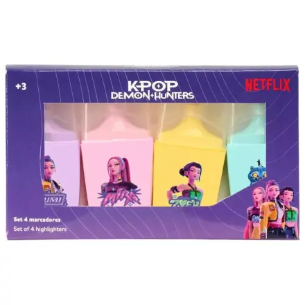 K-pop Demon Hunters Stars mini zakreślacz zestaw 4 szt. zdjęcie produktu