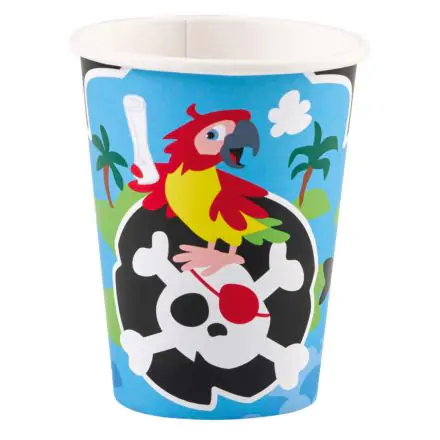 Pirate papierowe kubki 8-pak 250ml zdjęcie produktu