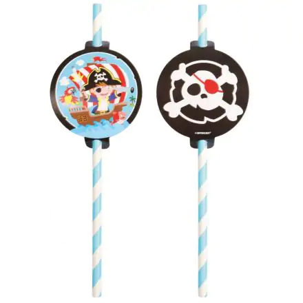 Pirate Papierowe Słomki, zestaw 8-częściowy zdjęcie produktu