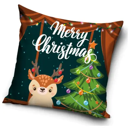 Świąteczna Urocza Poszewka na Poduszkę Renifer zdjęcie produktu