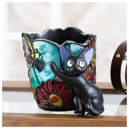 Kiki's Delivery Service Jiji Stained Glass Doniczka Planter Diorama 18.5 cm zdjęcie produktu