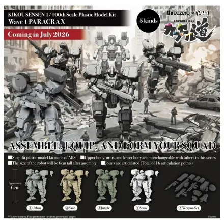 Kikou Sensen model plastikowy w skali 1/100 Wave 1 (1 zestaw 6 sztuk) 6 cm zdjęcie produktu
