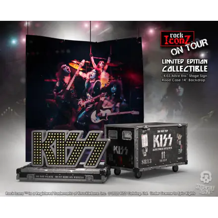 Kiss Rock Ikonz On Tour Road Case Statue + Stage Backdrop Set Alive! Tour / Statua w futerale transportowym + Zestaw Tła Scenicznego Alive! Tour zdjęcie produktu
