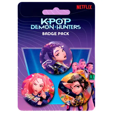 KPop Demon Hunters pakiet 3 odznaka zdjęcie produktu