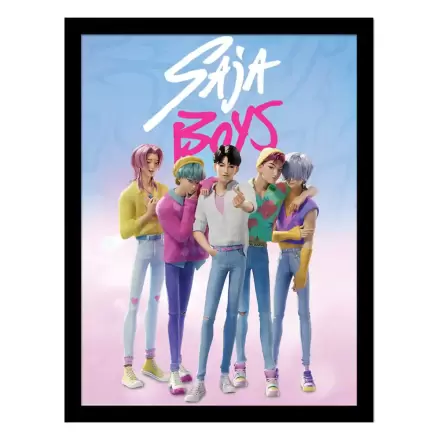KPop Demon Hunters Plakat Kolekcjonerski w Ramie Saja Boys zdjęcie produktu