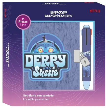 Kpop Demon Hunters Derpy zestaw diary + 4-kolorowy pen zdjęcie produktu