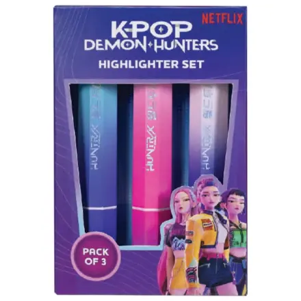 KPop Demon Hunters Highlighters 3-pak Huntr/x zdjęcie produktu