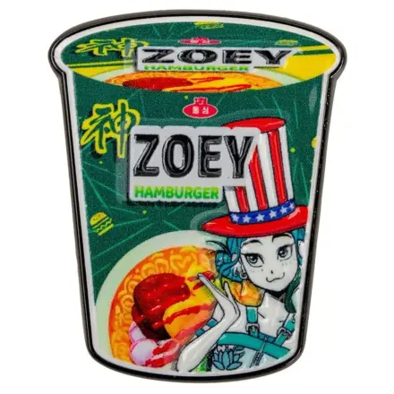 KPop Demon Hunters Pin Zoey Hamburger Noodles zdjęcie produktu