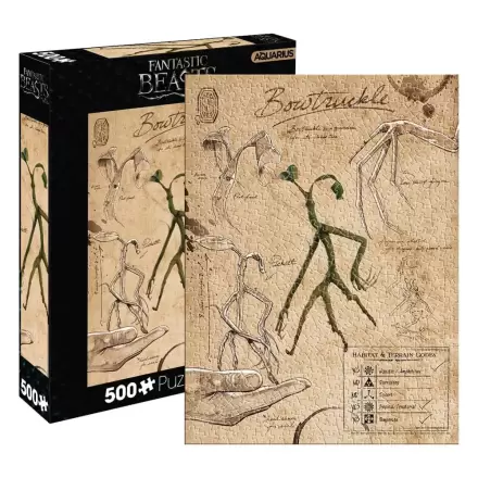 Fantastyczne Zwierzęta - Bowtruckle Puzzle (500 elementów) zdjęcie produktu