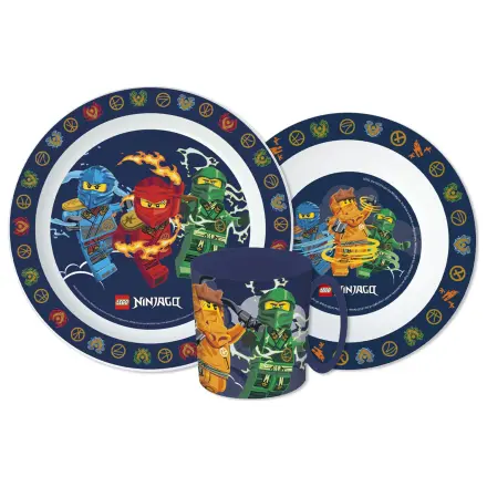 Lego Ninjago Elemental Dinner Set, zestaw z mikroplastiku z kubkiem 390 ml zdjęcie produktu