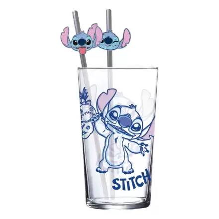 Lilo & Stitch Szklany kubek ze słomkami Stitch 485 ml zdjęcie produktu