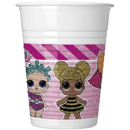 LOL Surprise Glitterati Kubki plastikowe, 8 sztuk, 200 ml zdjęcie produktu