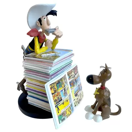 Lucky Luke: Lucky Luke i Rantanplan stos komiksów figurka kolekcjonerska zdjęcie produktu