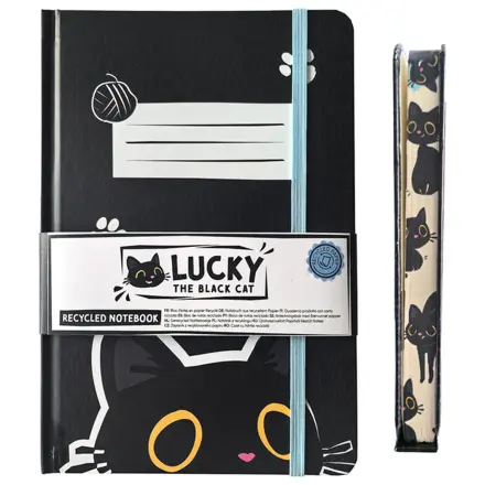 Lucky the Black Cat notatnik A5 zdjęcie produktu