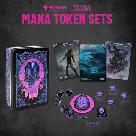 Magic the Gathering Zestaw Kości i Żetonów Black Mana termékfotója